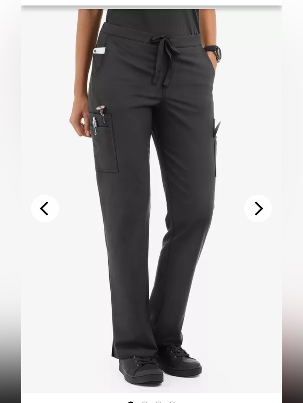 CHEF PERFORMANCE Women's 11-Pocket Drawstring STRETCH Chef Pants work black